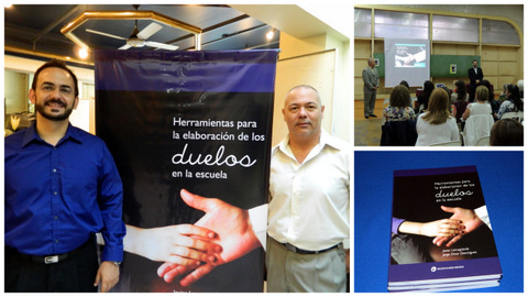 En el pasado mes de noviembre de 2012, se presentó en la ciudad de Mendoza el libro “herramientas para la elaboración de los duelos en la escuela” del Prof. Javier Lamagrande y el Lic. Jorge Omar Domínguez, con amplia concurrencia y aceptación por parte del público presente. 