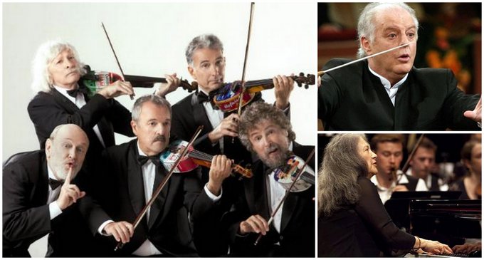 Barenboim, Argerich y Les Luthiers, memorable noche de música y humor