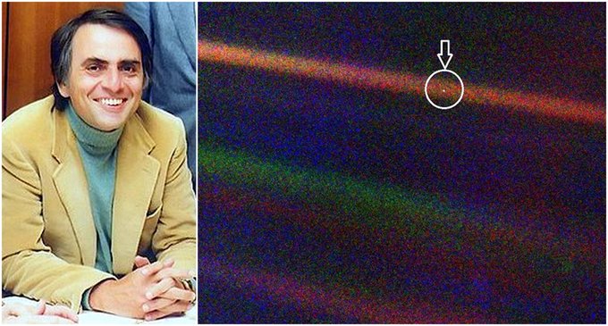 «Un pálido punto azul», reflexiones de Carl Sagan