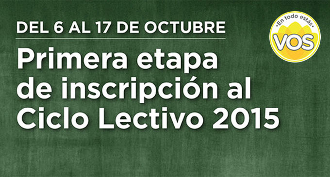 Se realizará la preinscripción para alumnos ingresantes a nivel inicial, 1º grado de primario, 1° año de secundario, Especial y Adultos y Adolescentes a través del Sistema de Inscripción en Línea.