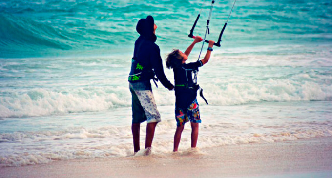 Kite surf en la Riviera Maya