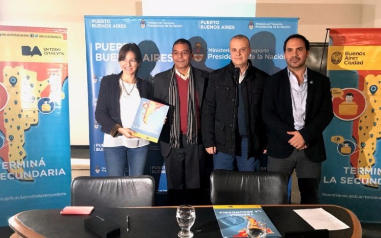 El puerto de Buenos Aires firma convenio con el GCBA para que la comunidad portuaria pueda terminar los estudios secundarios