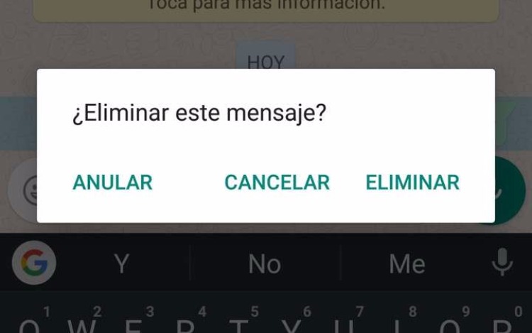 Whatsapp ahora permite borrar mensajes del emisor y receptor, pero con una condición