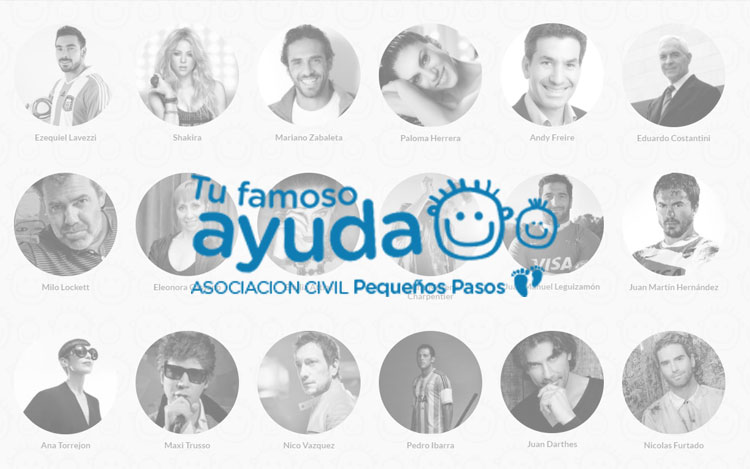La Asociación Civil Pequeños Pasos lanzó el programa "Tu famoso ayuda"