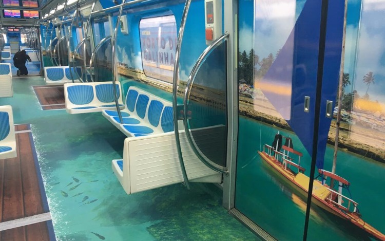 Porto de Galinhas en los subtes de San Pablo