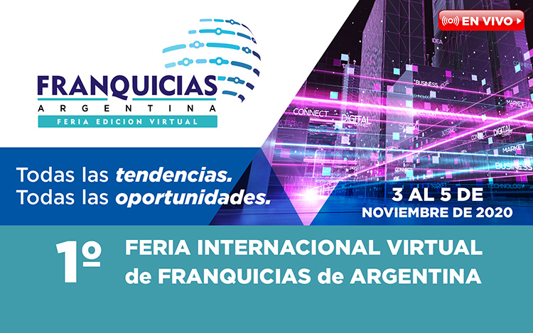 Del 3 al 5 de noviembre, todas las tendencias y oportunidades en franquicias se podrán encontrar, en vivo y en directo, en una plataforma virtual especialmente diseñada para el encuentro de negocios y la capacitación.