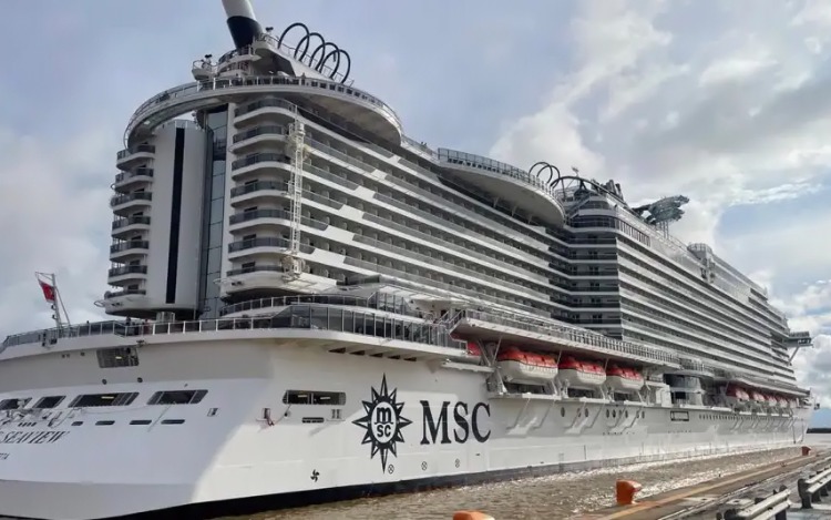 El MSC Seaview será el barco de crucero de mayor capacidad que haya atracado en la terminal porteña con sus casi 2100 cabinas y 5.400 huéspedes a bordo.