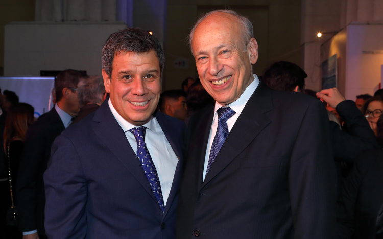 Dr. Facundo Manes, Presidente de la Funación INECO y Luis Ovsejevich, Presidente de la Fundación Konex