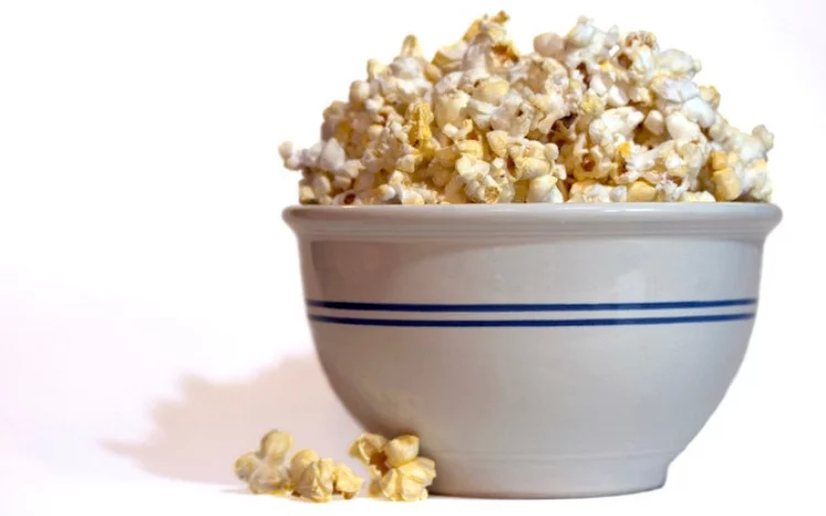 
			Pochoclos, alimentación saludable.