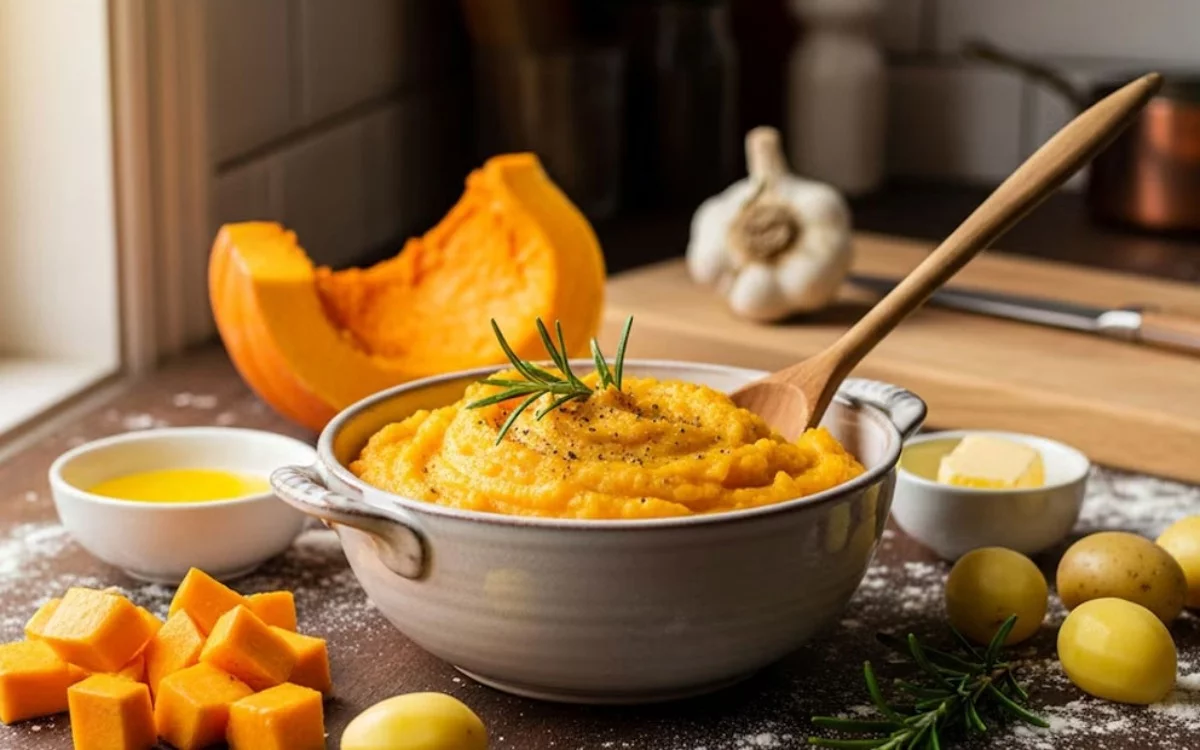 La receta de puré mixto de papa y calabaza combina suavidad y dulzor en una guarnición cremosa, rápida y económica.