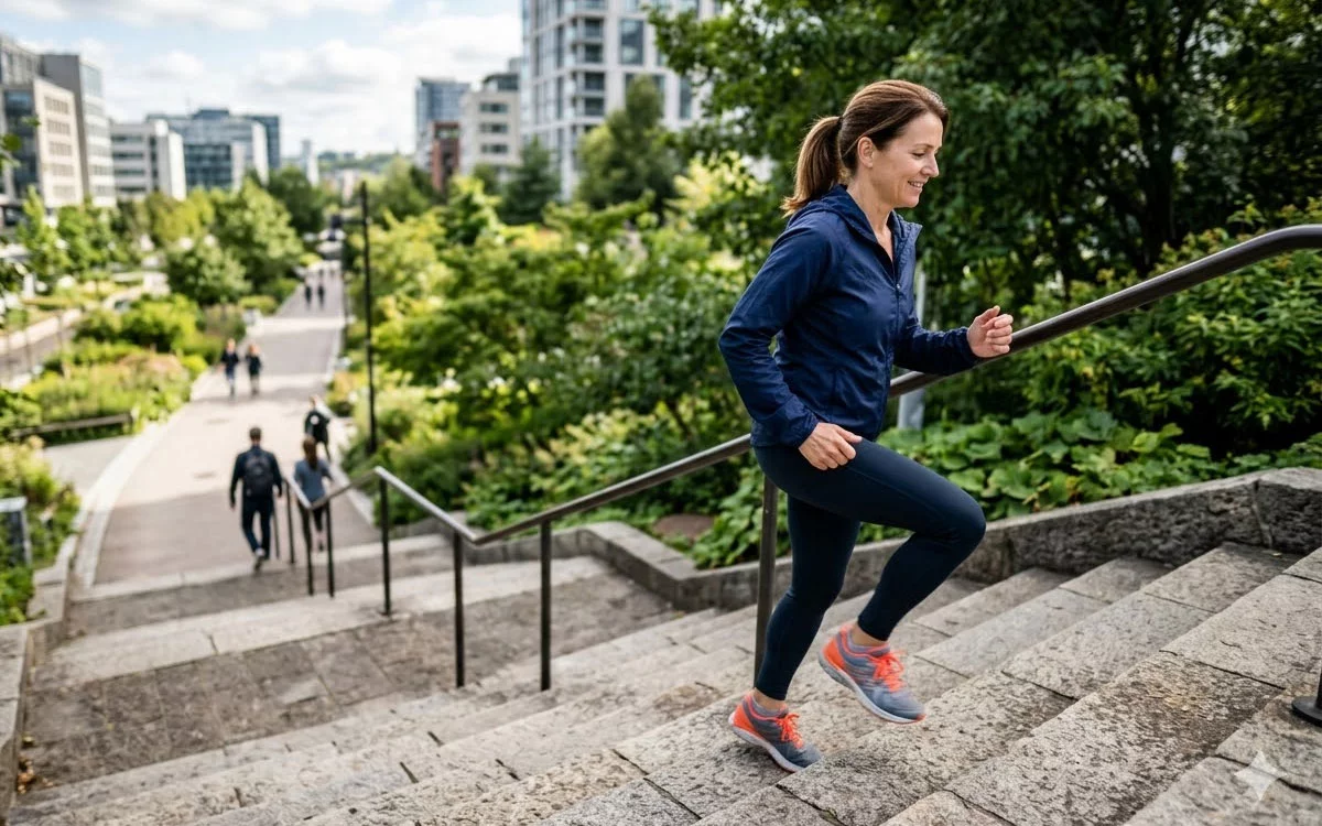 Practicar subir escaleras puede mejorar la salud cardiovascular, fortalecer las piernas y favorecer la circulación sin necesidad de gimnasio.